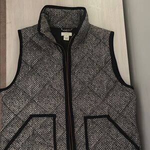 J. Crew Black and White Women's Vest